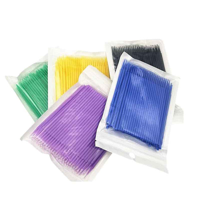 Μίας χρήσης microbrush lash επέκταση βλεφαρίδων 100τεμ.- Μπατονέτα βλεφαρίδας – All Eyelash Lifting