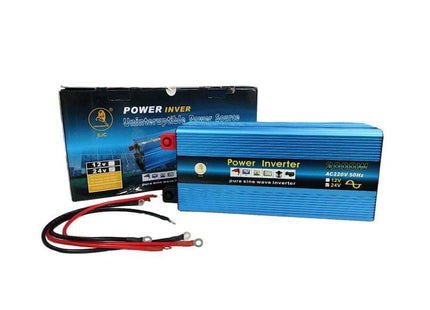 EJC pure sine wave power inverter 2000W 24V με συσκευασία και καλώδια