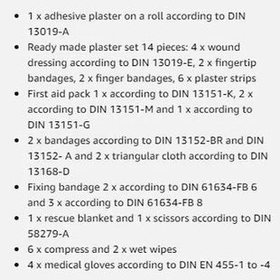 DIN first aid kit car Greece Thessaloniki