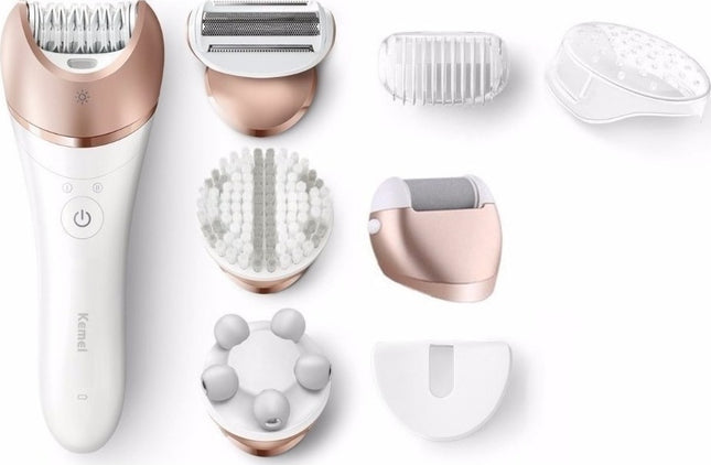 Kemei 5 In 1 Lady Hair Remover Shaver Σετ Αποτρίχωσης Epilator για Σώμα KM-8001