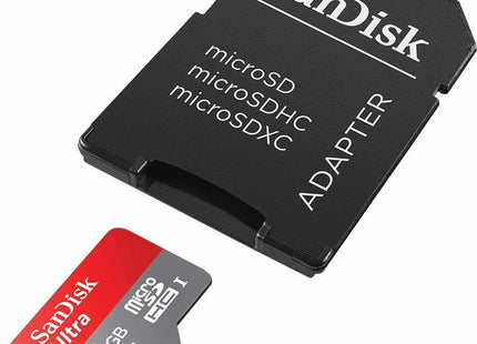 Sandisk Ultra microSDHC 16GB Class 10 U1 A1 UHS-I με αντάπτορα