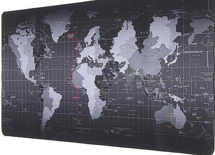 World Map Gaming Mouse Pad XXL Μαύρο