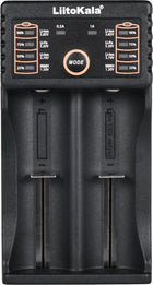 LiitoKala LII-202 USB Φορτιστής 2 Μπαταριών Li-ion/Ni-Cd/Ni-MH Μεγέθους AA/AAA/18650/16340/26650/14500