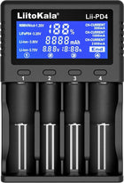 LiitoKala LII-PD4 Φορτιστής 4 Μπαταριών Li-ion/Ni-Cd/Ni-MH Μεγέθους AA/AAA/18650/26650
