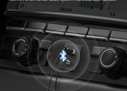 Ugreen Bluetooth Αυτοκινήτου 5.0 για το Ταμπλό (AUX / Audio Receiver / με USB θύρα Φόρτισης) 70601