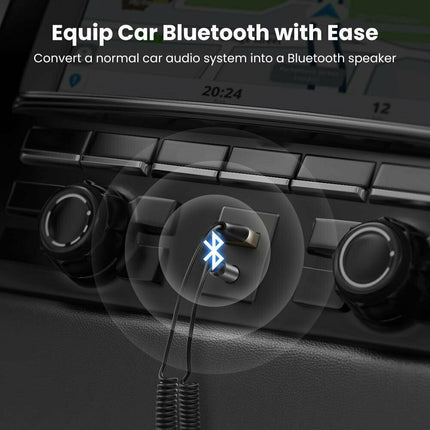 Ugreen Bluetooth Αυτοκινήτου 5.0 για το Ταμπλό (AUX / Audio Receiver / με USB θύρα Φόρτισης) 70601