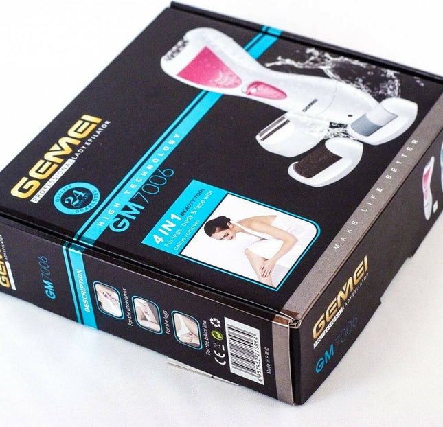 Επαναφορτιζόμενη αποτριχωτική μηχανή - 4 σε 1 - GM-7006 - Gemei