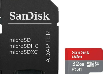 Sandisk Ultra microSDHC 32GB Class 10 U1 A1 UHS-I με αντάπτορα