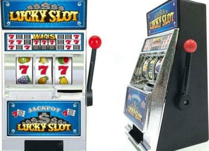Κουμπαράς Πλαστικός Slot Machine Μπλε