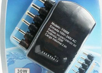 YC668 ρυθμιζόμενο τροφοδοτικό 3-12V 30W με σετ βυσμάτων