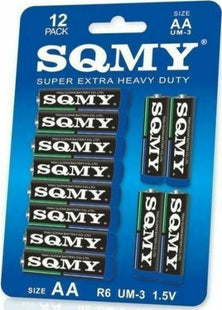 SQMY Μπαταρία Zinc AA 1.5V 12τμχ