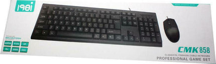 CMK858 Σετ Πληκτρολόγιο & Ποντίκι Αγγλικό US