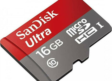 Sandisk Ultra microSDHC 16GB Class 10 U1 A1 UHS-I με αντάπτορα