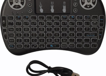 i8 Backlit Ασύρματο Πληκτρολόγιο με Touchpad Αγγλικό US