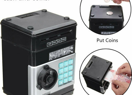 Παιδικός Κουμπαράς Πλαστικός Ηλεκτρονικός με Κωδικό Ασφαλείας 13.5x12.5x19cm