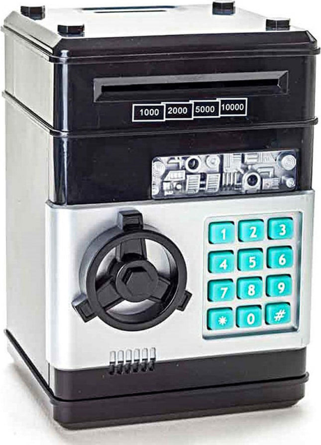 Παιδικός Κουμπαράς Πλαστικός Ηλεκτρονικός με Κωδικό Ασφαλείας 13.5x12.5x19cm