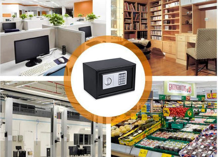 Χρηματοκιβώτιο με Ψηφιακό Κλείδωμα και Κλειδί, Ξενοδοχείου Διαστάσεων Μ23xΠ17xΥ17cm DOEM27