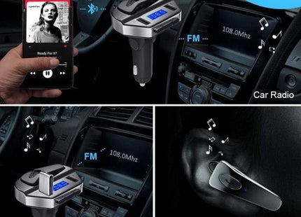 Andowl FM Transmitter Αυτοκινήτου V6 με Bluetooth