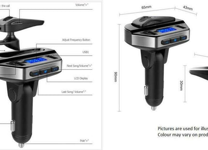 Andowl FM Transmitter Αυτοκινήτου V6 με Bluetooth