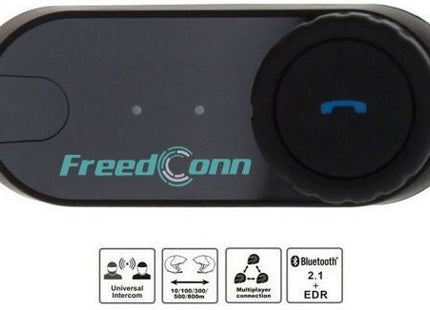 Σύστημα Ενδοεπικοινωνίας FreedConn 800m & Bluetooth Hands-Free Κράνους