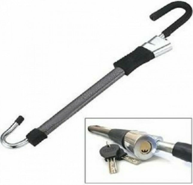 Κλειδαριά ασφαλείας και ατσάλινη ράβδος CQ-6084-HL με κλειδιά