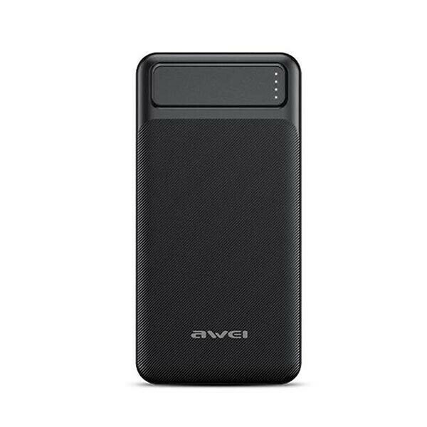 Awei P6K Power Bank 20000mAh dual USB ports black thessaloniki