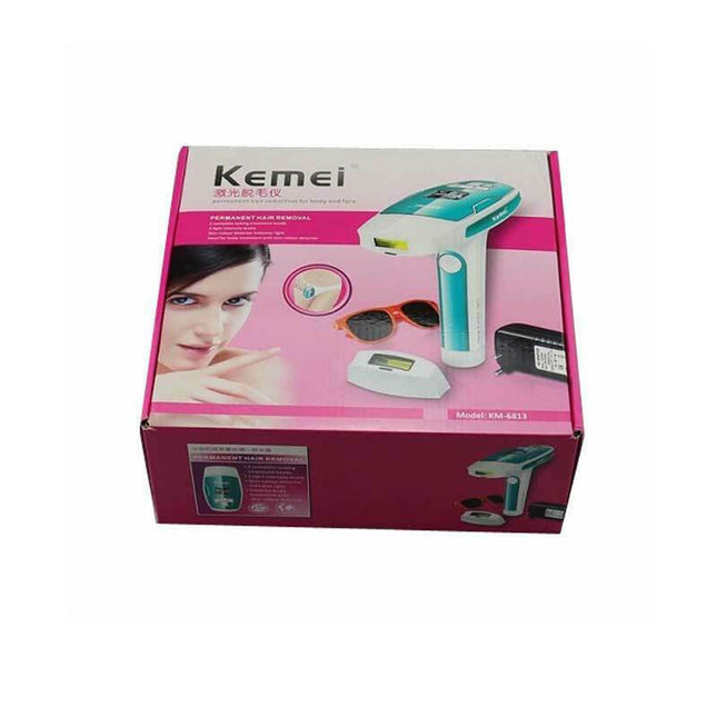 Kemei KM-6813 Αποτριχωτική Μηχανή Laser για Σώμα Γαλάζιο