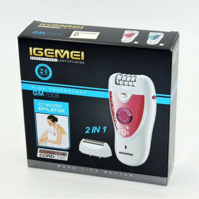 Gemei Αποτριχωτική Μηχανή Epilator για το Σώμα GM-7008