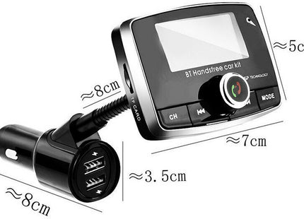 FM Transmitter Αυτοκινήτου D3 BT με USB / Bluetooth