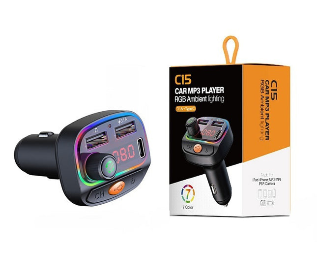 FM Transmitter Αυτοκινήτου C15 με Bluetooth / USB