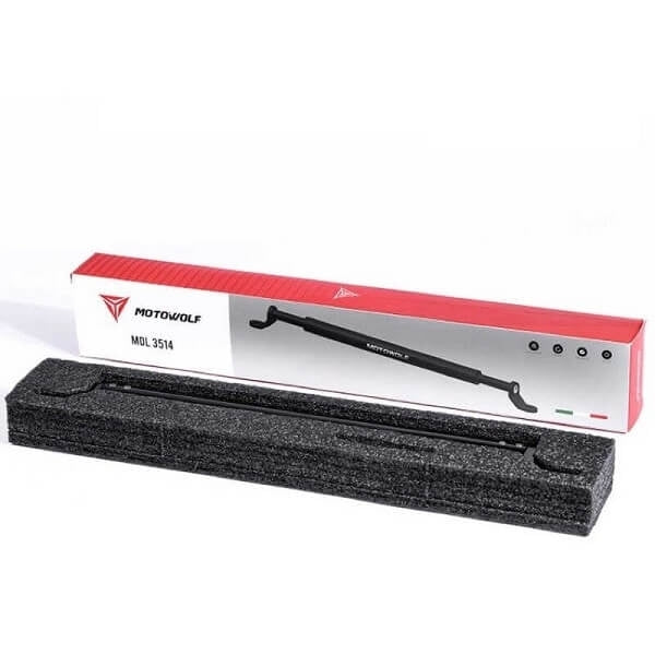 Motowolf Mdl3514 Βάση Μοτοσυκλέτας για το Τιμόνι Μαύρη