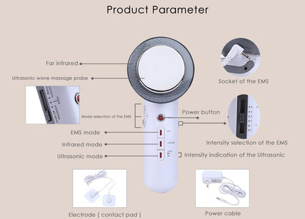 Επιλογές περιποίησης δέρματος 3-σε-1 μηχανή αδυνατίσματος