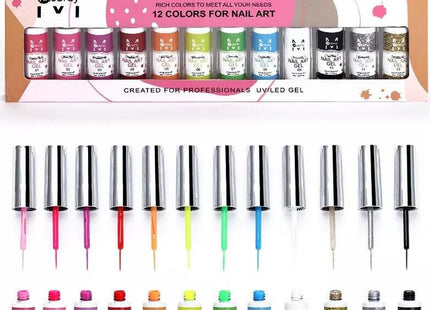 Nail Art Gel Νυχιών Πολύχρωμο 976866