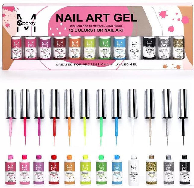 Nail Art Gel Νυχιών Πολύχρωμο 976866