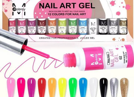 Nail Art Gel Νυχιών Πολύχρωμο 976866