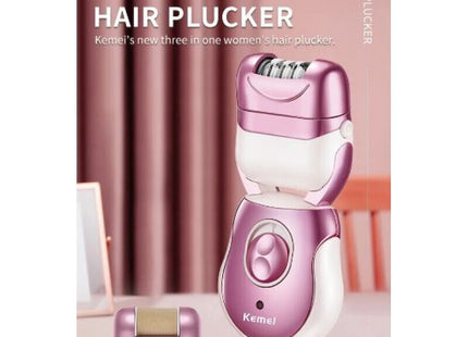 Kemei Σετ Αποτρίχωσης Epilator για Πρόσωπο, Σώμα & Μπικίνι KM-376