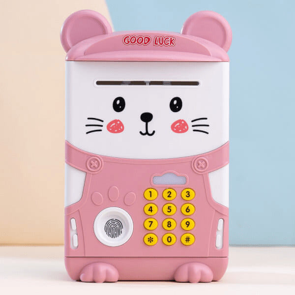 Παιδικός Κουμπαράς Πλαστικός ATM Ροζ 22.5cm