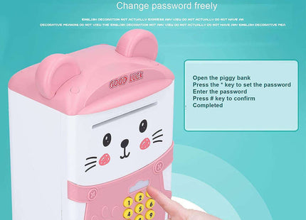 Παιδικός Κουμπαράς Πλαστικός ATM Ροζ 22.5cm