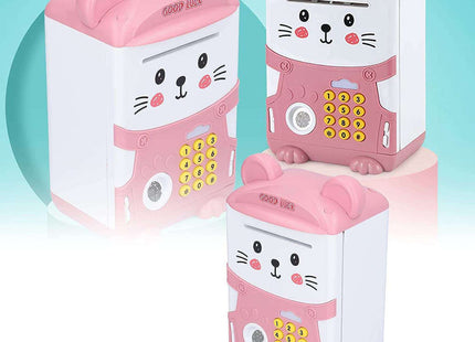 Παιδικός Κουμπαράς Πλαστικός ATM Ροζ 22.5cm