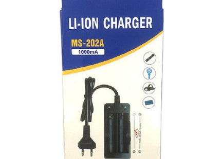 MS-202a Φορτιστής 2 Μπαταριών Li-ion Μεγέθους 18650