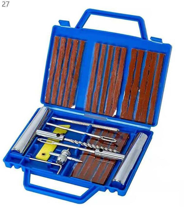 Κιτ επισκευής ελαστικών 27 τεμαχίων με μεταλλικά εργαλεία T-Handle - One Fashion Market