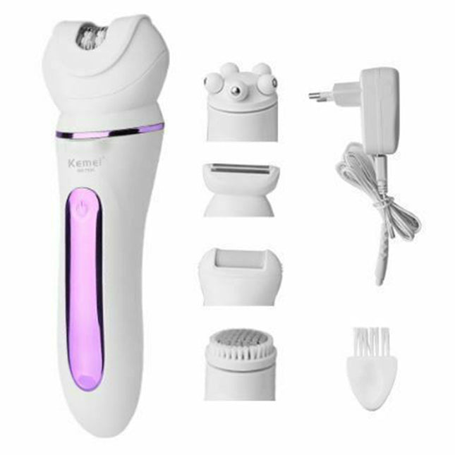 Kemei KM-7936 5 in 1 Αποτριχωτική Μηχανή Epilator για Σώμα