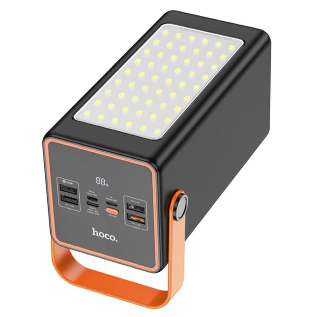 Hoco J107 power bank multiple ports and LED flashlight display