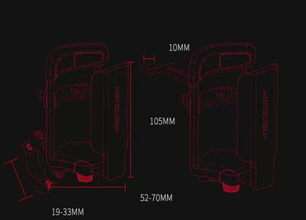 Motowolf Ποτηροθήκη Μηχανής 104997