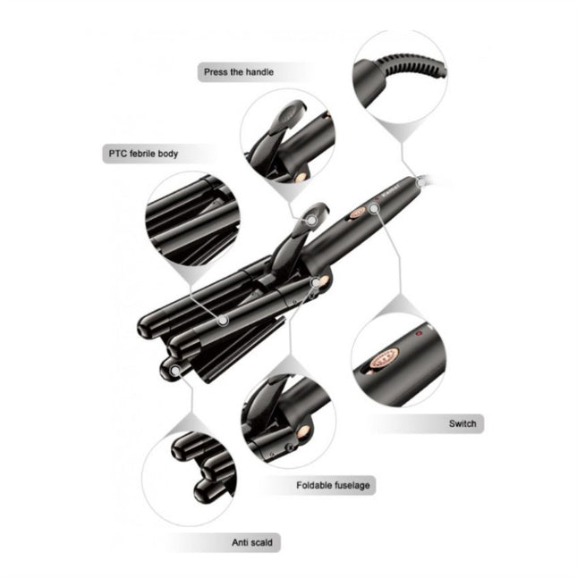 Kemei Ψαλίδι Μαλλιών για Κυματιστά Μαλλιά 25mm W337Z