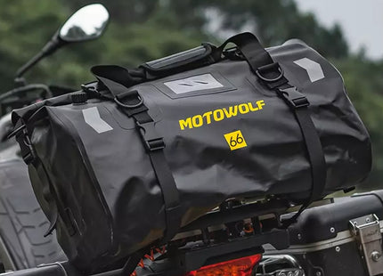 Στεγανός Σάκος Ουράς Μοτοσυκλέτας Motowolf MDL0717 66L - 100% Αδιάβροχος σε Χακί Χρώμα