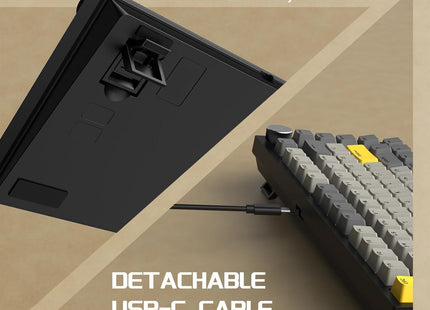 Ajazz AK820 Gaming Μηχανικό Πληκτρολόγιο 75% με RGB φωτισμό (Αγγλικό US)