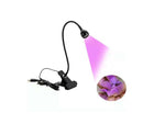 Mini LED UV λάμπα νυχιών 3W για soft gel με κλιπ στήριξης