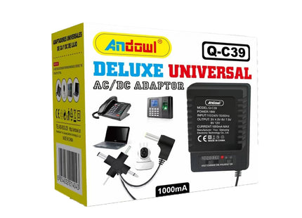 Συσκευασία Andowl Q-C39 deluxe universal AC DC adaptor 18W