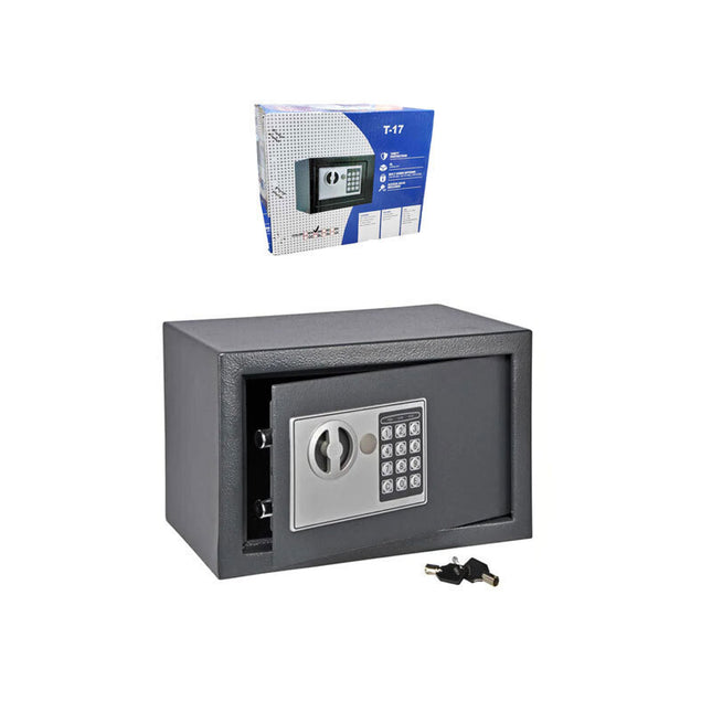 Χρηματοκιβώτιο T-17 με Ψηφιακό Κλείδωμα και Κλειδί Διαστάσεων Μ25xΠ19xΥ19cm με Βάρος 2.5kg